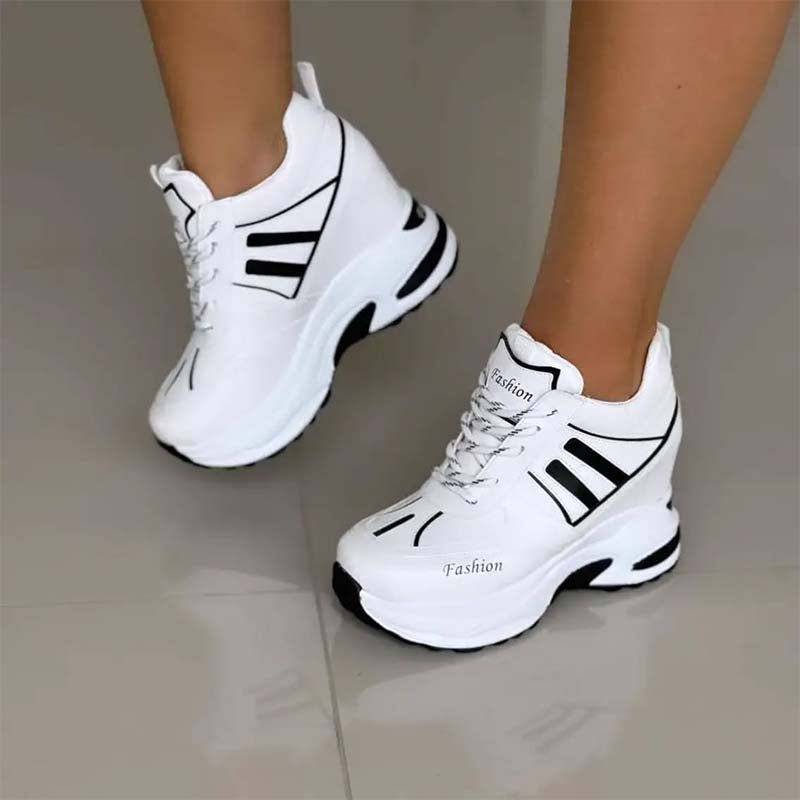 Casual Leather Chunky Sneakers