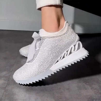 Charming Thick-Sole Sneakers