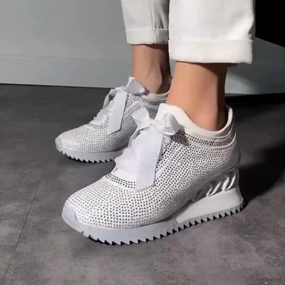 Charming Thick-Sole Sneakers