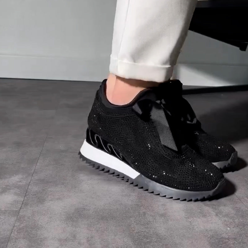 Charming Thick-Sole Sneakers