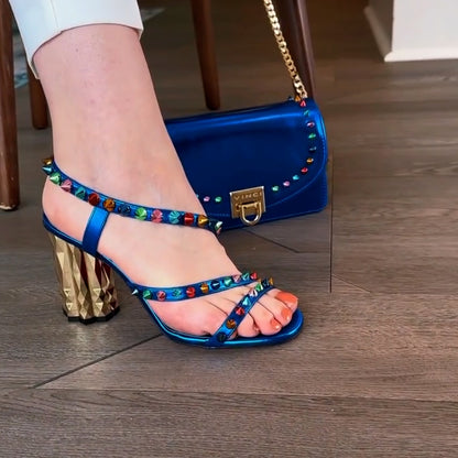 Colorful Crystal Sandals