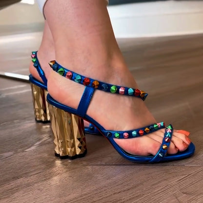 Colorful Crystal Sandals