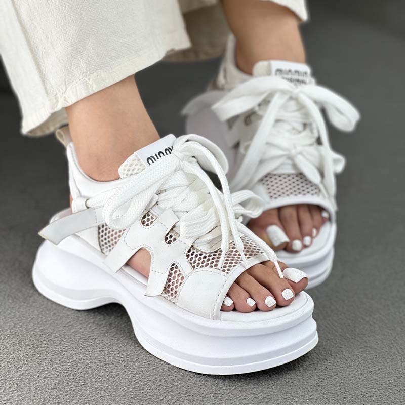 Hollow Chunky Sandals
