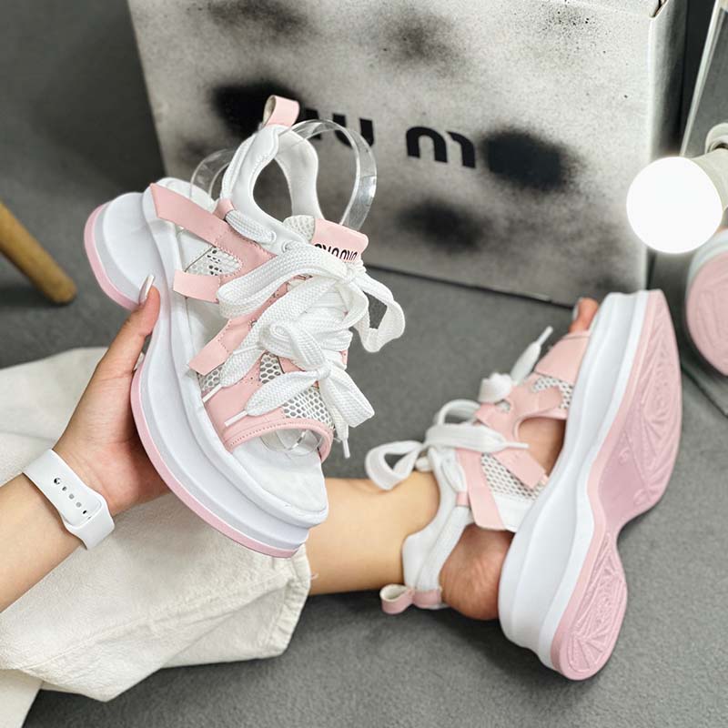 Hollow Chunky Sandals