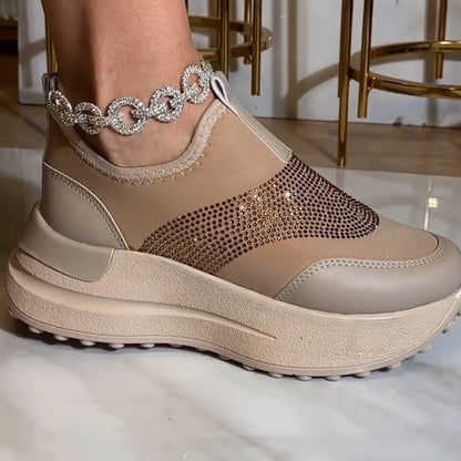 Khaki Chunky Sneakers