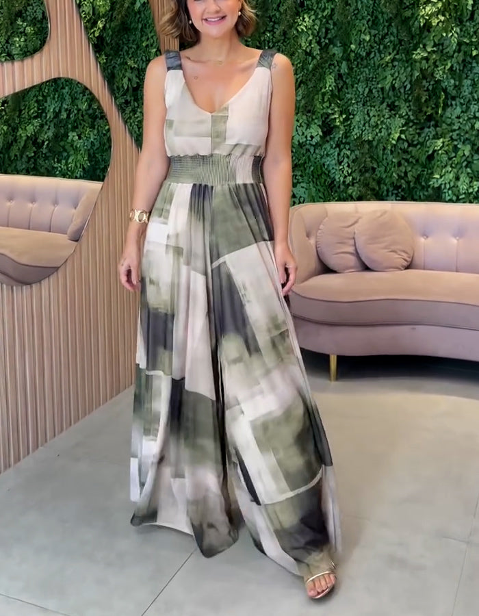 Mixed-Color Comfy Dress