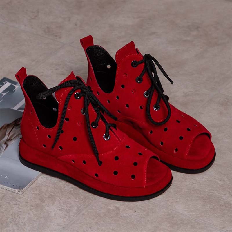 Hole Leather Casual Shoes