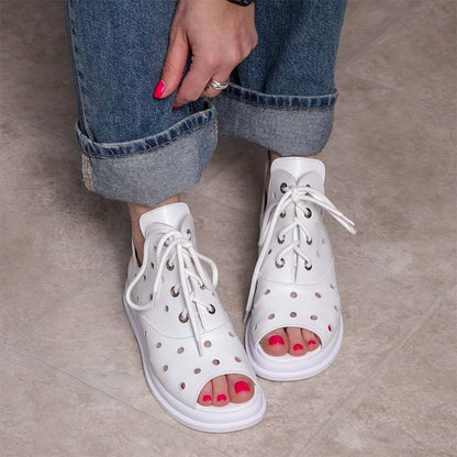 Hole Leather Casual Shoes