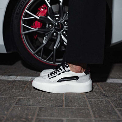 White Thick-Sole Shoes