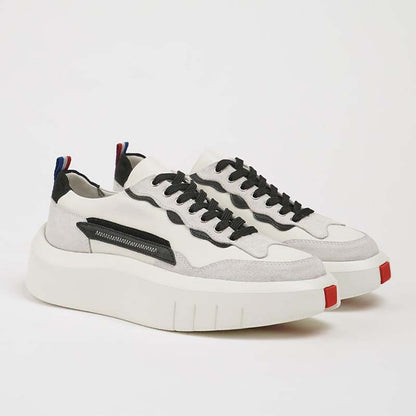 White Thick-Sole Shoes