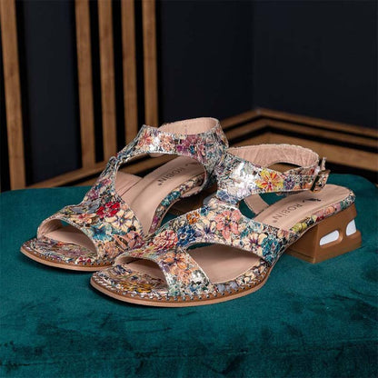 Colorful Print Sandals