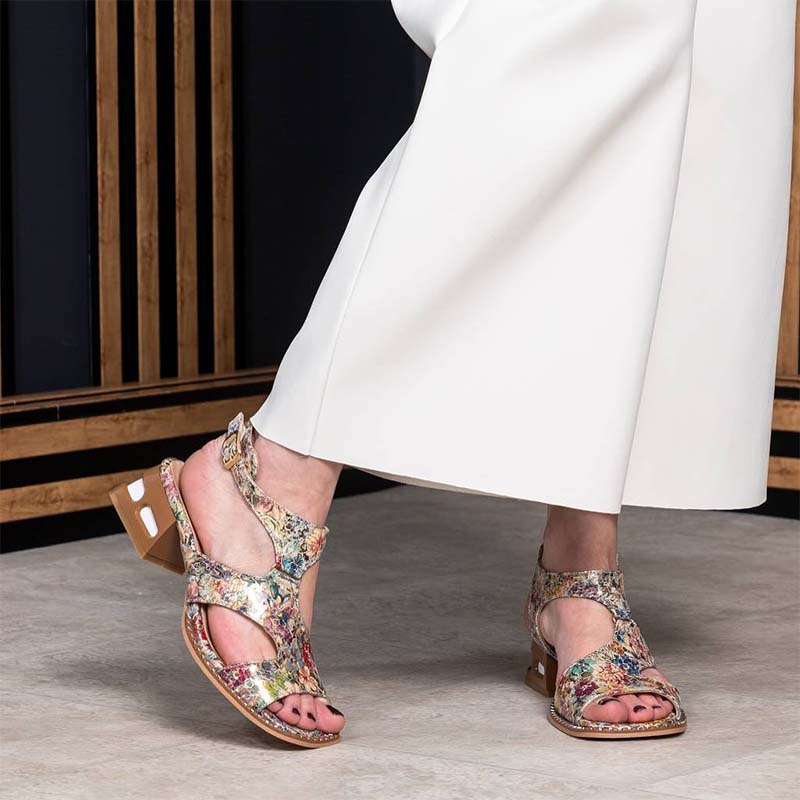 Colorful Print Sandals