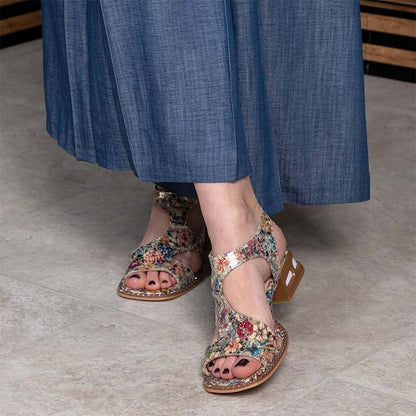 Colorful Print Sandals