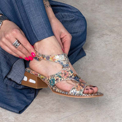 Colorful Print Sandals