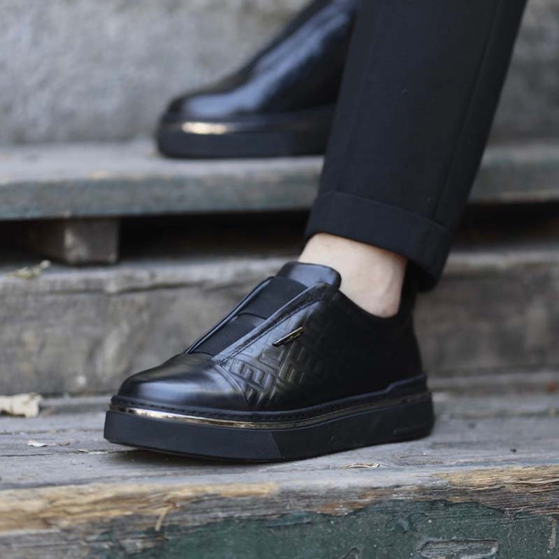 Black Slip-On Shoes