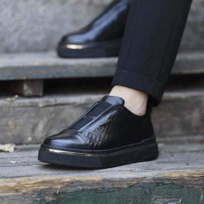 Black Slip-On Shoes