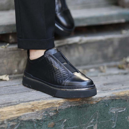 Black Slip-On Shoes