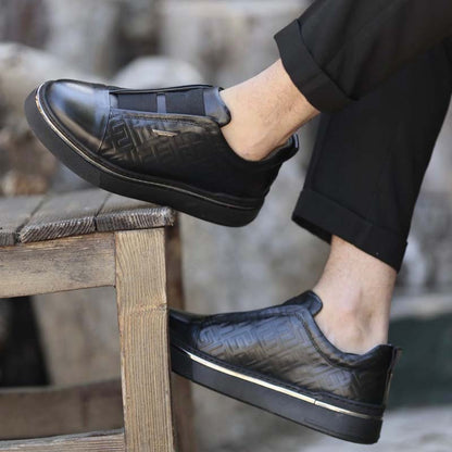 Black Slip-On Shoes