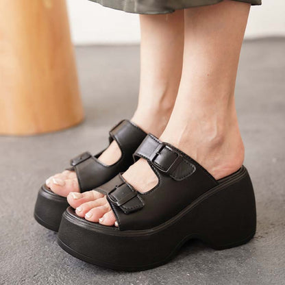 Wedge Chunky Slippers