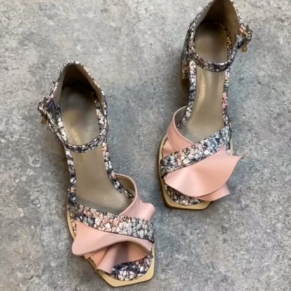 Pink Print Casual Shoes