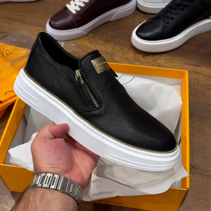 Double Zippers Shoes