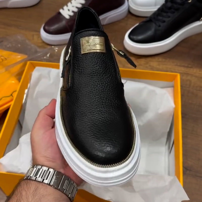 Double Zippers Shoes