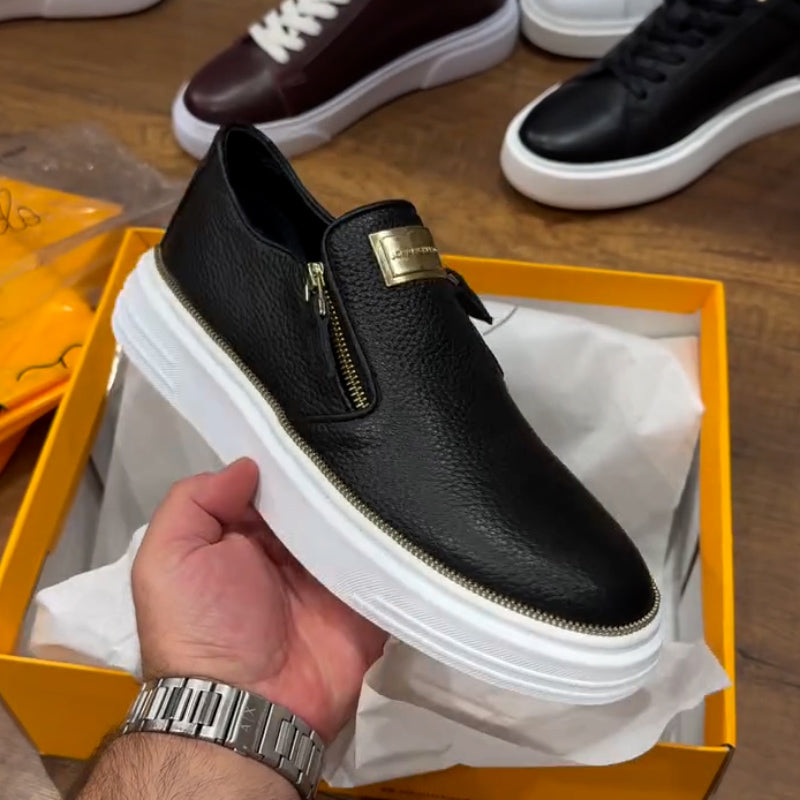 Double Zippers Shoes