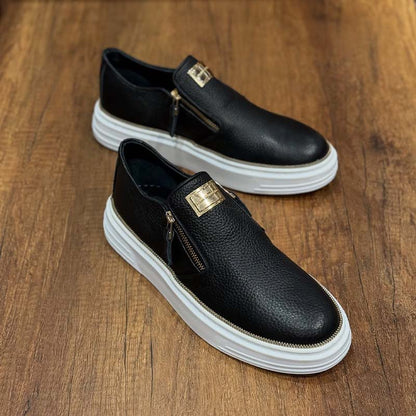 Double Zippers Shoes