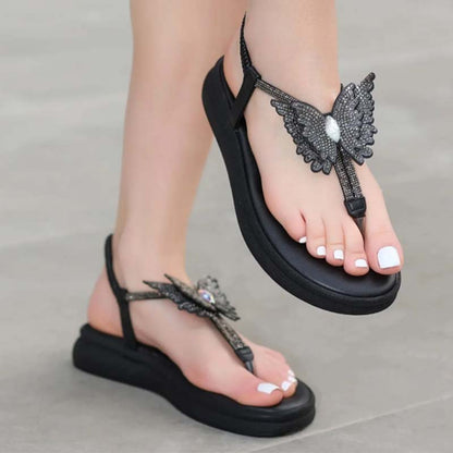 Butterfly Clip-Toe Sandals