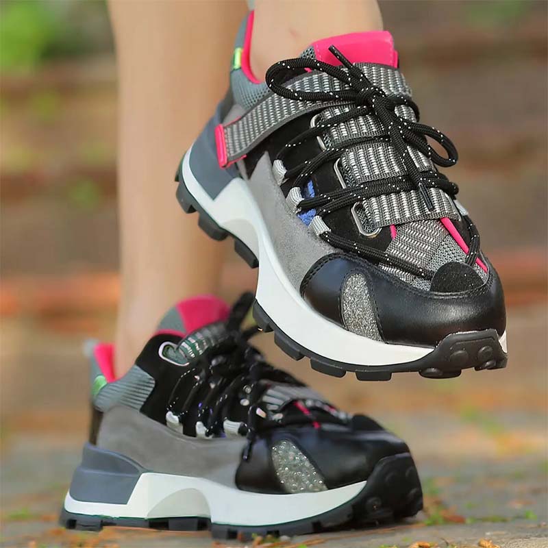 Chic Lace-Up Sneakers