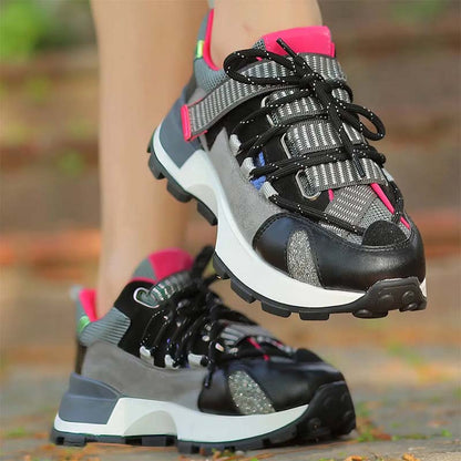 Chic Lace-Up Sneakers