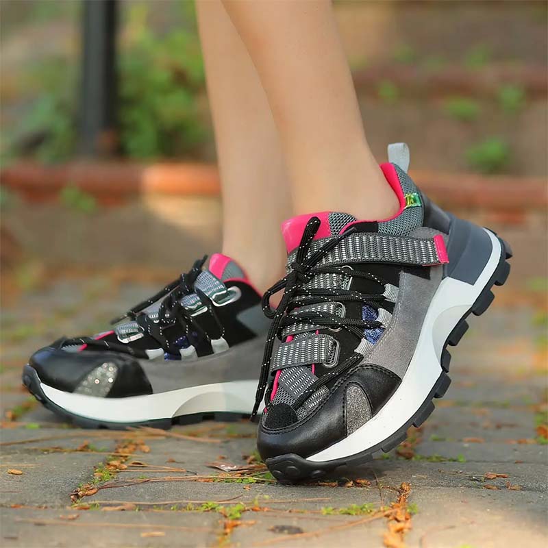 Chic Lace-Up Sneakers