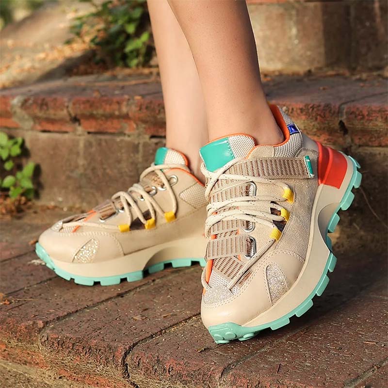 Chic Lace-Up Sneakers