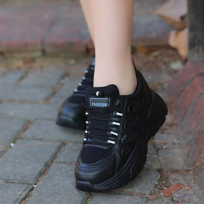 Breathable Solid-Color Sneakers