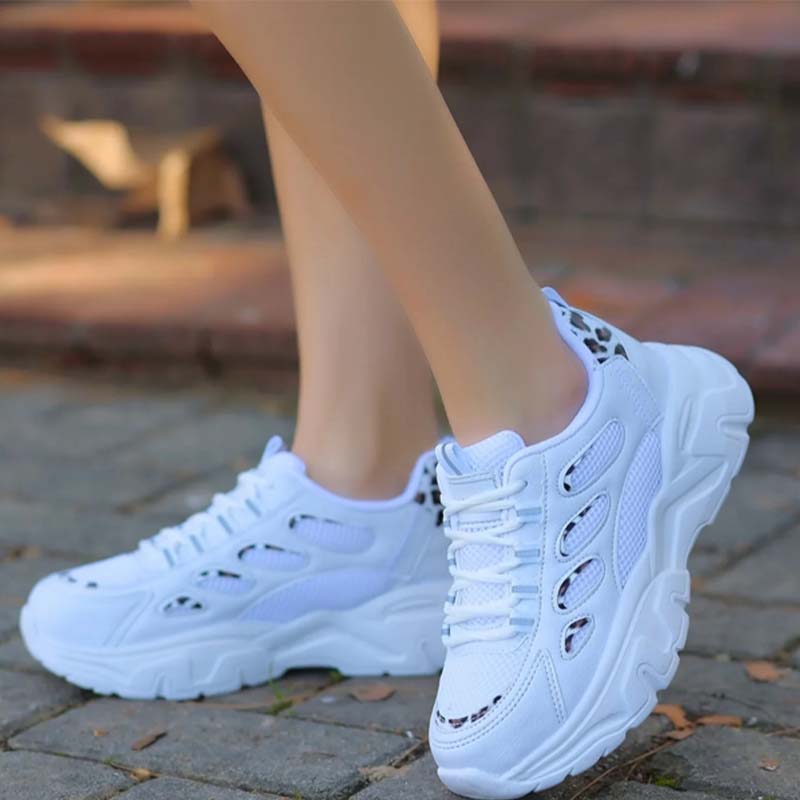 Breathable Solid-Color Sneakers