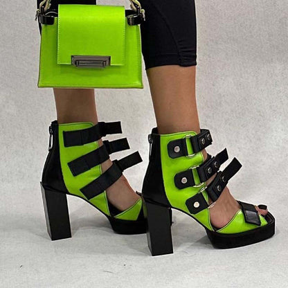 Unique Multi-Buckle Sandals