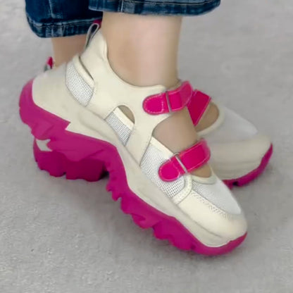 Bright Velcro Chunky Sneakers
