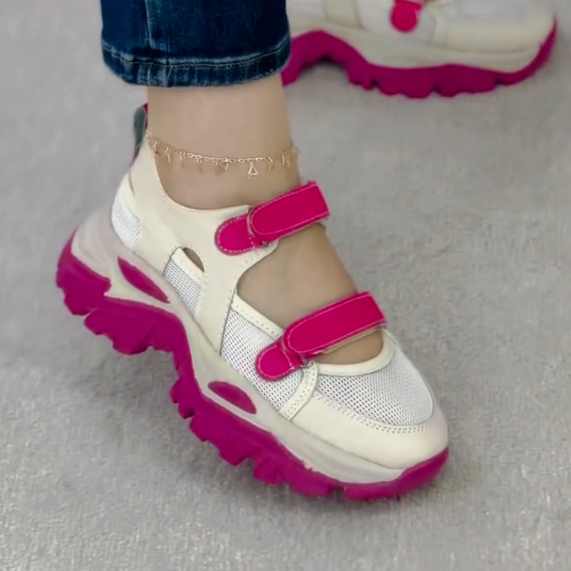 Bright Velcro Chunky Sneakers