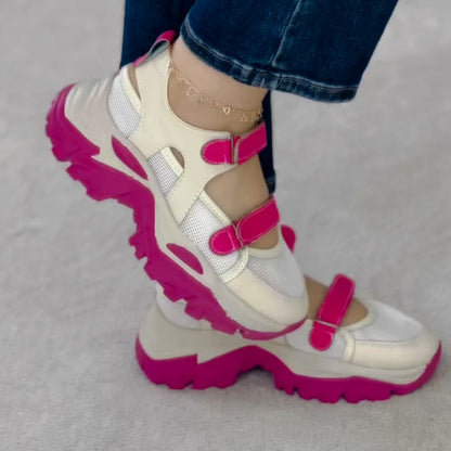 Bright Velcro Chunky Sneakers