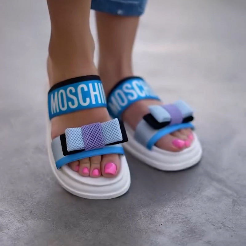 Bright Bow Casual Slippers
