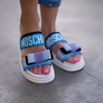 Bright Bow Casual Slippers