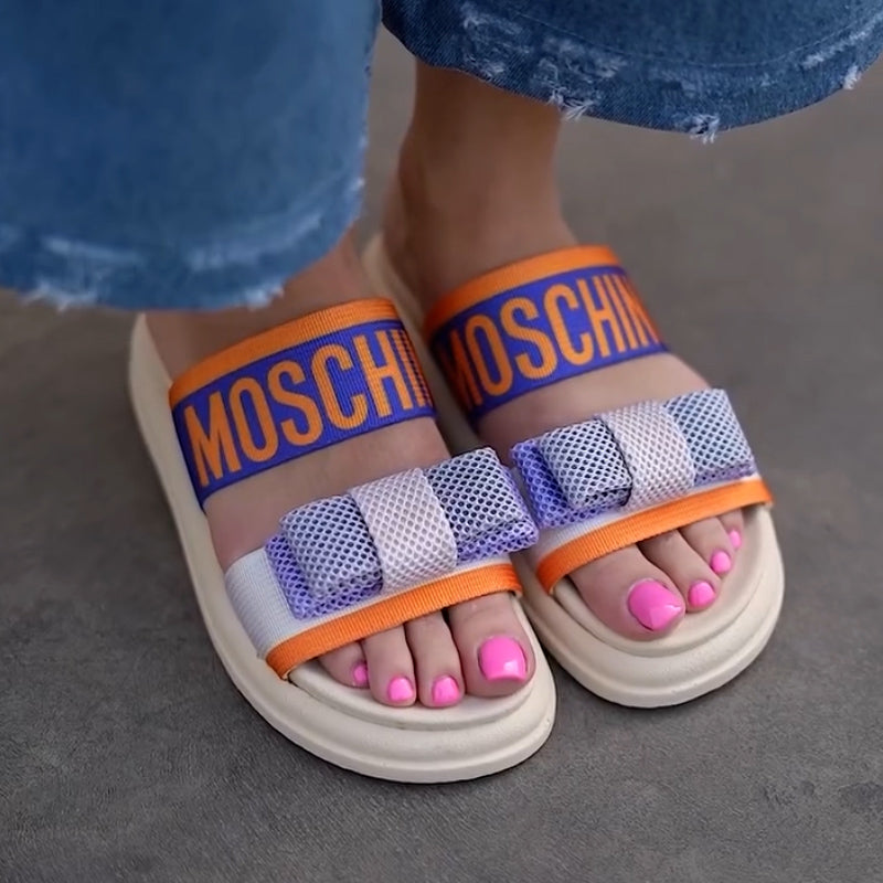 Bright Bow Casual Slippers