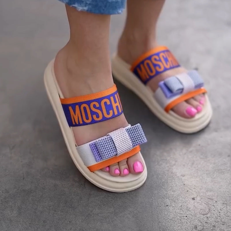 Bright Bow Casual Slippers