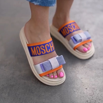 Bright Bow Casual Slippers