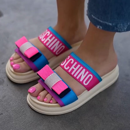 Bright Bow Casual Slippers