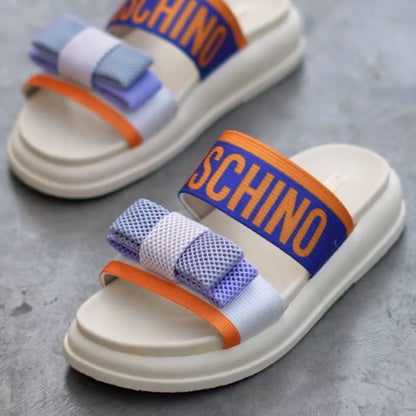 Bright Bow Casual Slippers