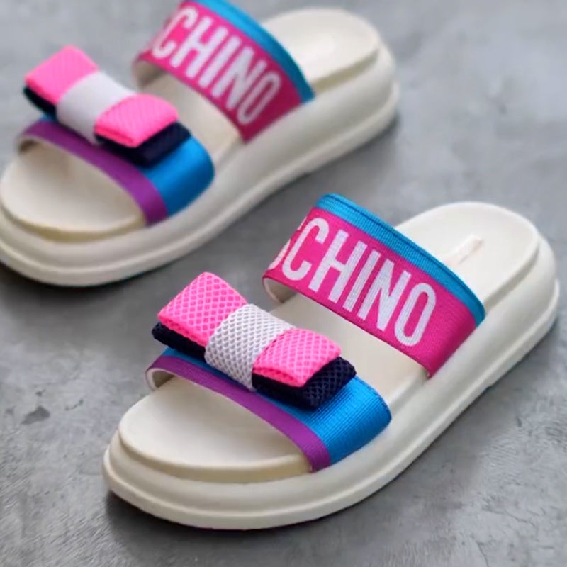 Bright Bow Casual Slippers
