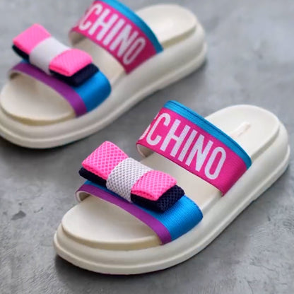Bright Bow Casual Slippers