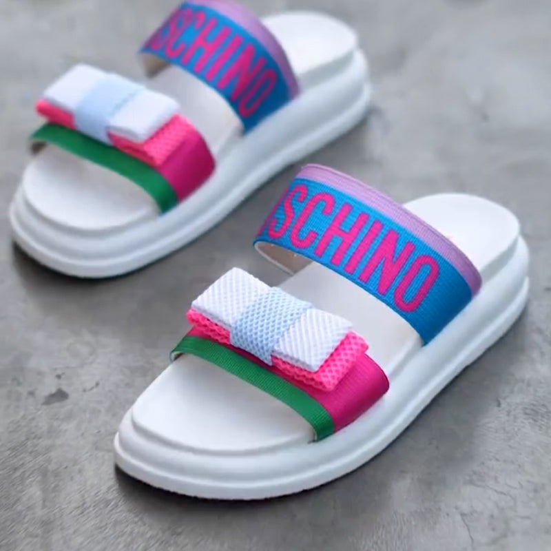 Bright Bow Casual Slippers