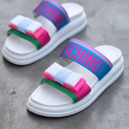 Bright Bow Casual Slippers